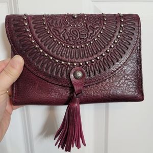 NWOT Patricia Nash Wallet Clutch Rustic Tassel
